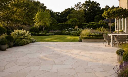 Portland Stone Crazy Paving