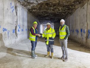 We have successfully joined our two Portland Stone mines